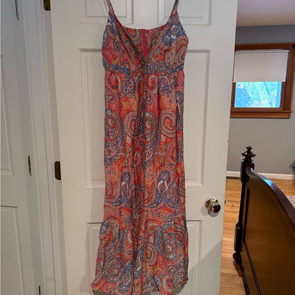 Molly Bracken Isabelle Paisley Print Maxi Dress- size L